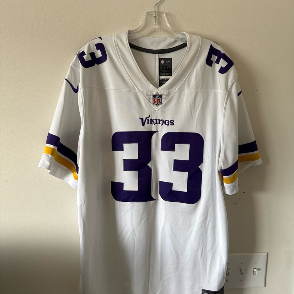 Men’s Nike DALVIN COOK #33 MINNESOTA VIKINGS Vapor Limited Jersey Sz 2XL White